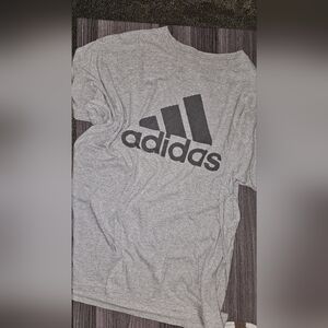 Adidas Mens XL Gray Short Sleeve Shirt